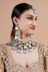 Grey kundan set5670 video